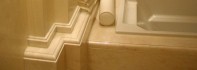 Bathroom Design. Elegant Bathroom made from fine Estremosz Marble - Detail of the work on the Bath tub.jpg